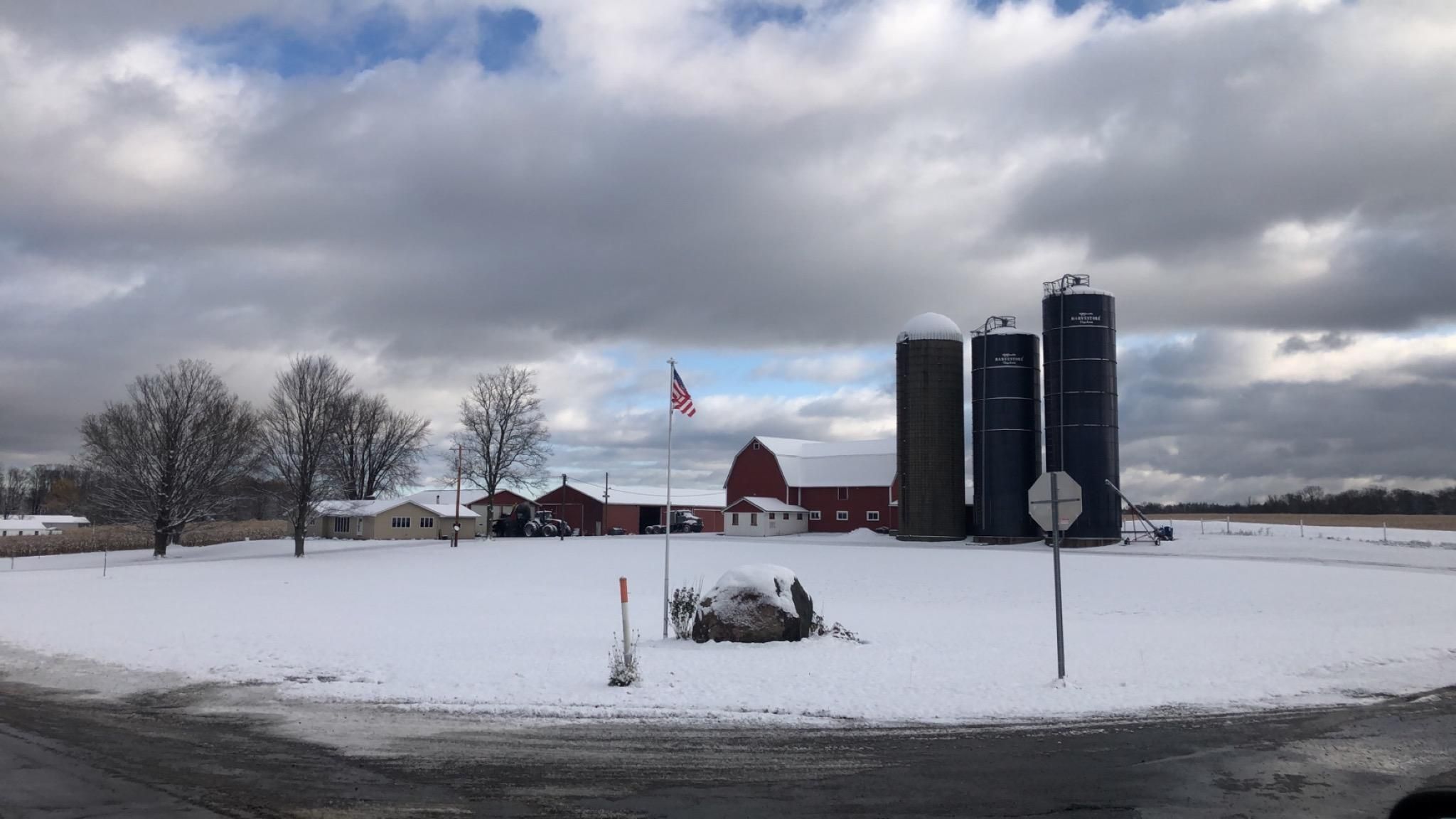 Stefon Hay Co, North Collins, NY Farm in Winter